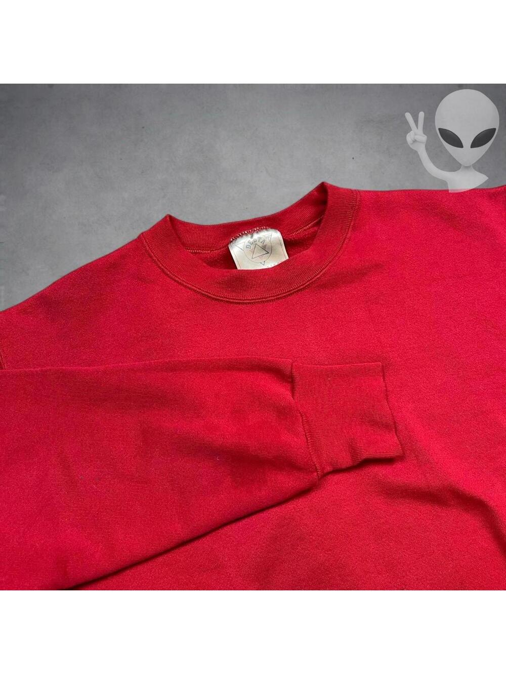 Vintage Delta Pro Weight 80s Sweatshirt Medium Red classic USA